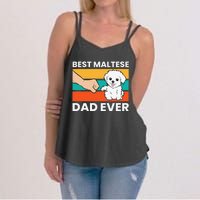 Maltese Dog Dad Best Maltese Dad Ever Women's Strappy Tank