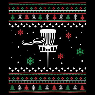 Merry Discmas Disc Golf Ugly Christmas Sweater Party T-Shirt