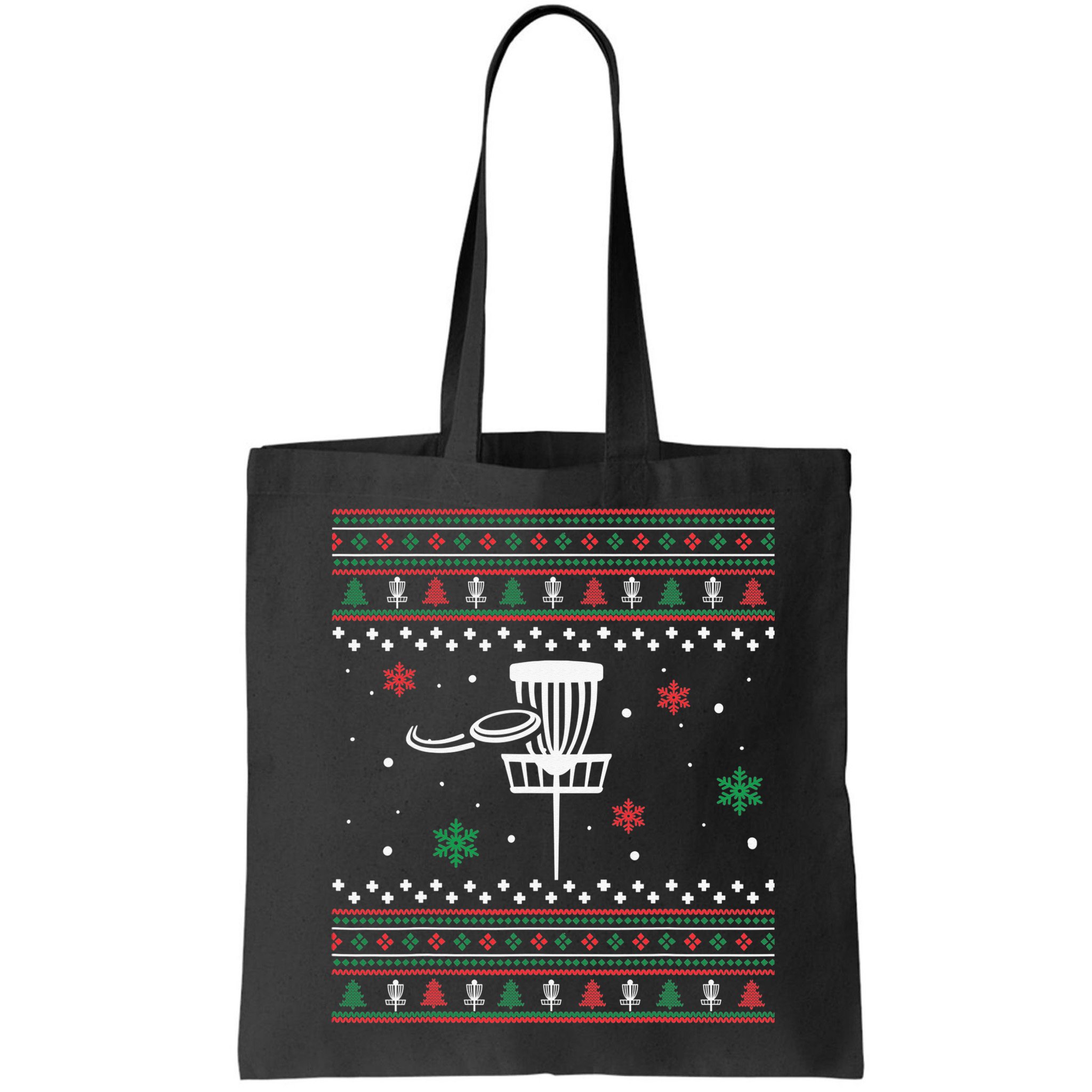 Merry Discmas Disc Golf Ugly Christmas Sweater Party Bag