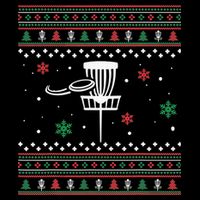 Merry Discmas Disc Golf Ugly Christmas Sweater Party Zip Tote Bag