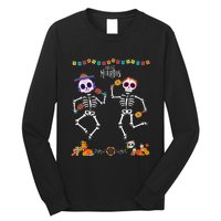 Mexican Dia De Los Muertos Day Of The Dead Skeleton Dancing Long Sleeve Shirt