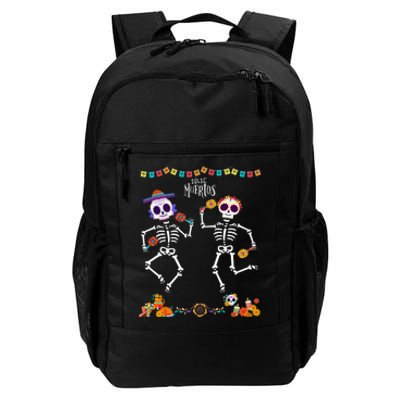 Mexican Dia De Los Muertos Day Of The Dead Skeleton Dancing Daily Commute Backpack