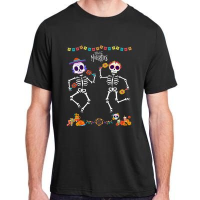 Mexican Dia De Los Muertos Day Of The Dead Skeleton Dancing Adult ChromaSoft Performance T-Shirt