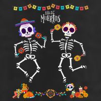 Mexican Dia De Los Muertos Day Of The Dead Skeleton Dancing 15oz Campfire Ceramic Mug