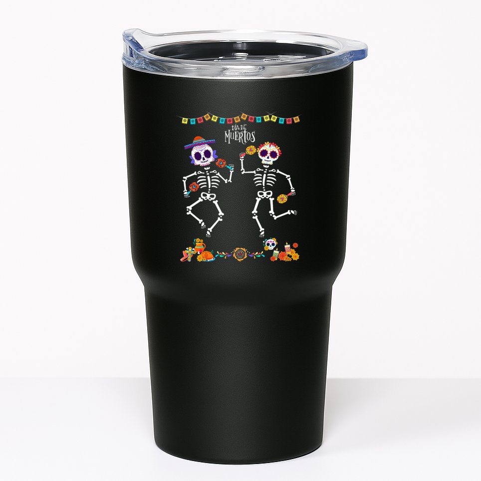 Mexican Dia De Los Muertos Day Of The Dead Skeleton Dancing Tumbler