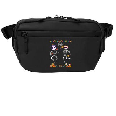 Mexican Dia De Los Muertos Day Of The Dead Skeleton Dancing Crossbody Pack