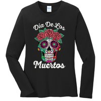 Mexican Dia De Los Muertos Day Of The Dead Ladies Long Sleeve Shirt