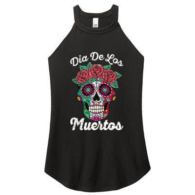 Mexican Dia De Los Muertos Day Of The Dead Women's Perfect Tri Rocker Tank