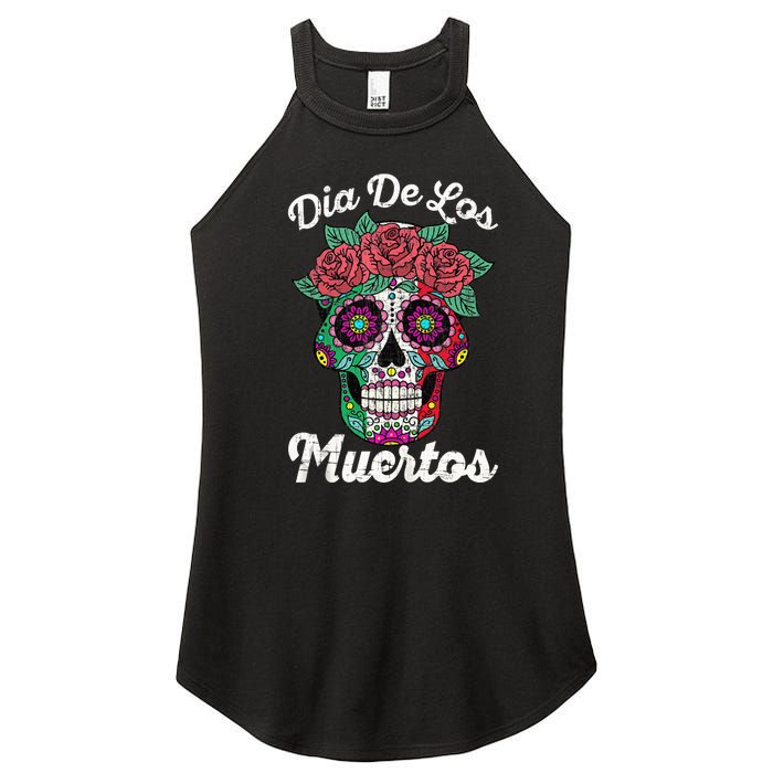 Mexican Dia De Los Muertos Day Of The Dead Women's Perfect Tri Rocker Tank