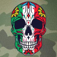 Mexican Dia De Los Muertos Day Of The Dead Sugar Skull Legacy Tie Dye Trucker Hat