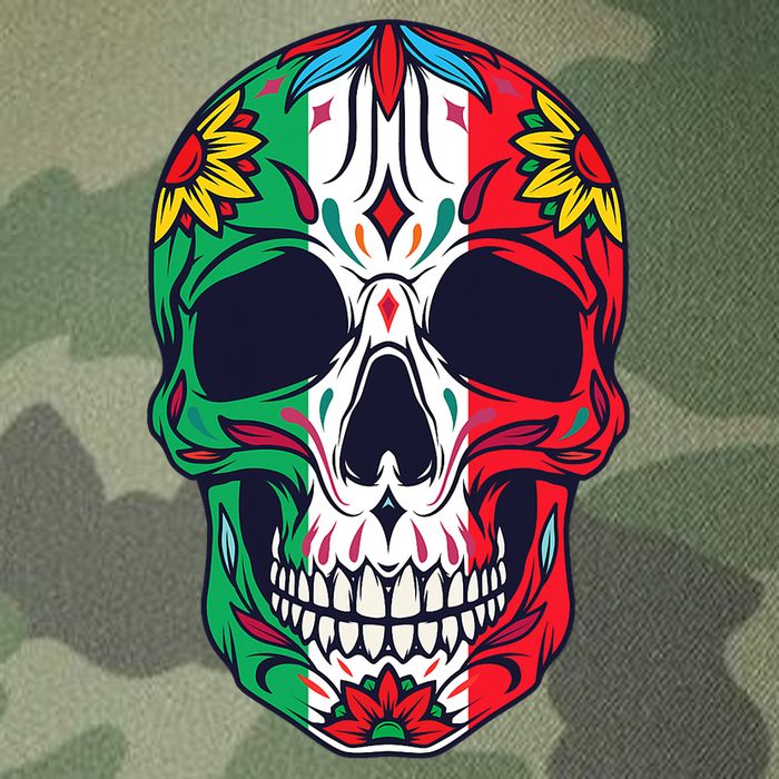 Mexican Dia De Los Muertos Day Of The Dead Sugar Skull Legacy Tie Dye Trucker Hat
