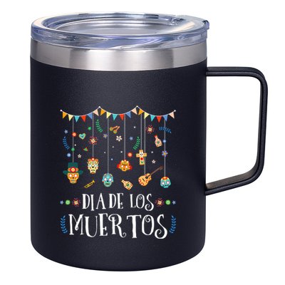 Mexican Dia De Los Muertos Day Of The Dead Vintage Design 12oz Stainless Steel Coffee Mug