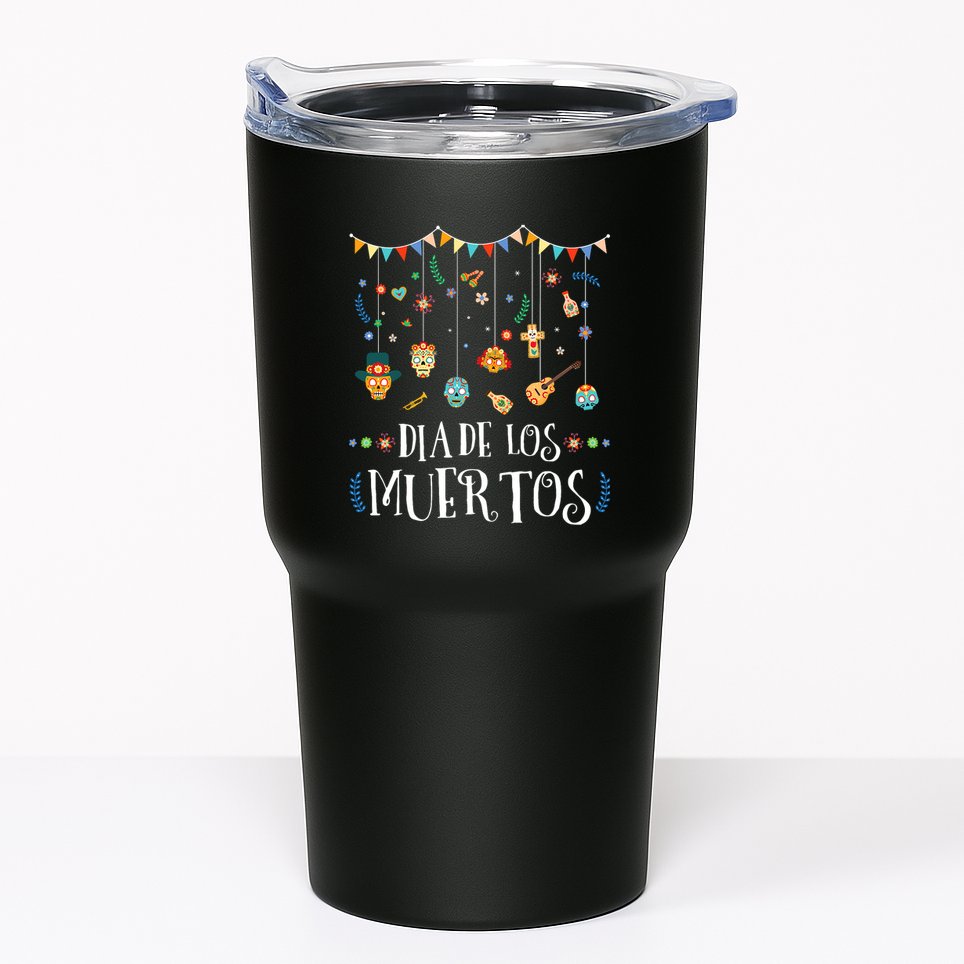Mexican Dia De Los Muertos Day Of The Dead Vintage Design Tumbler