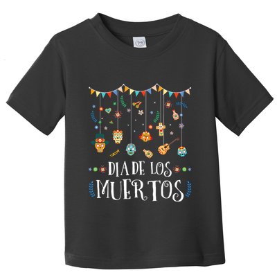 Mexican Dia De Los Muertos Day Of The Dead Vintage Design Toddler T-Shirt