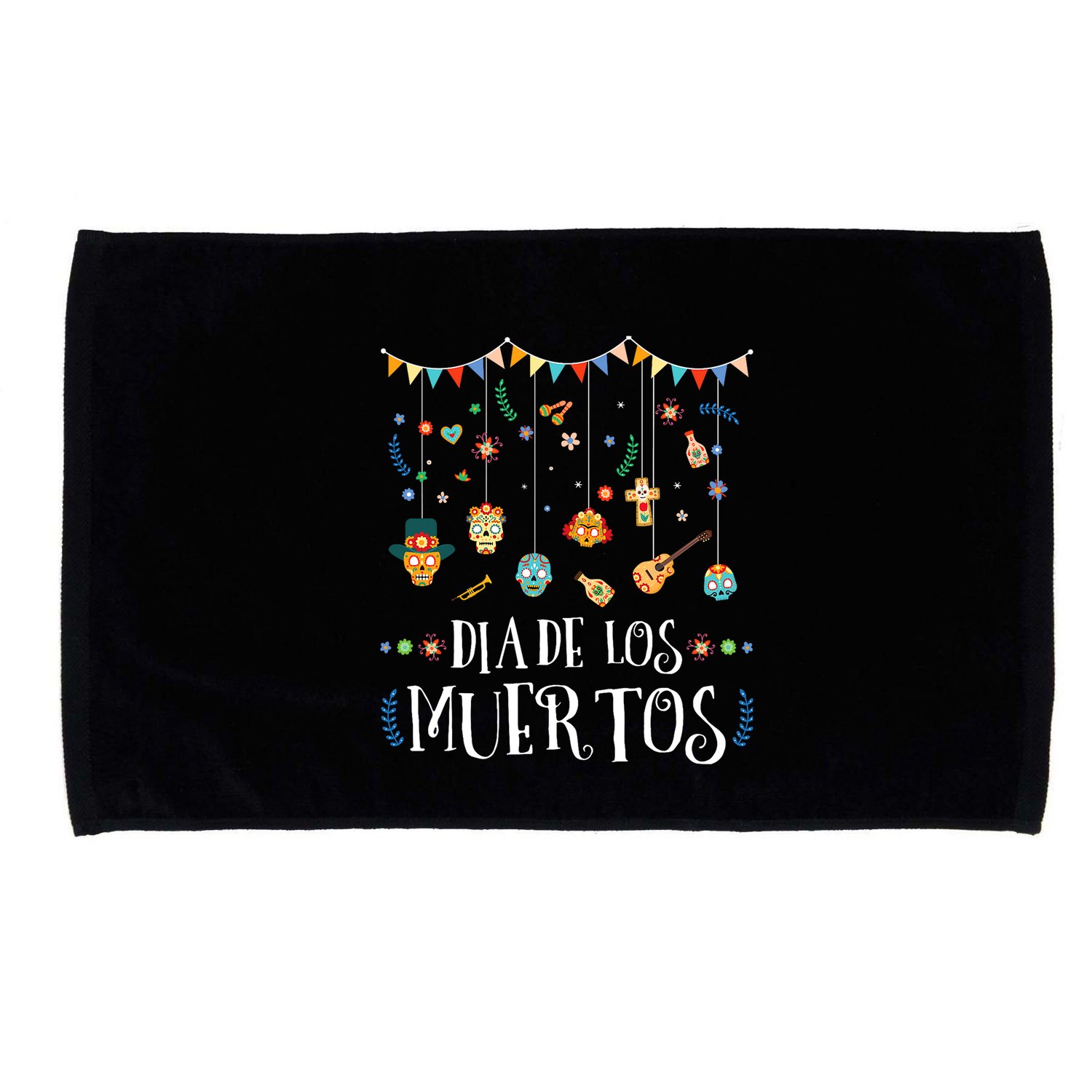 Mexican Dia De Los Muertos Day Of The Dead Vintage Design Microfiber Hand Towel