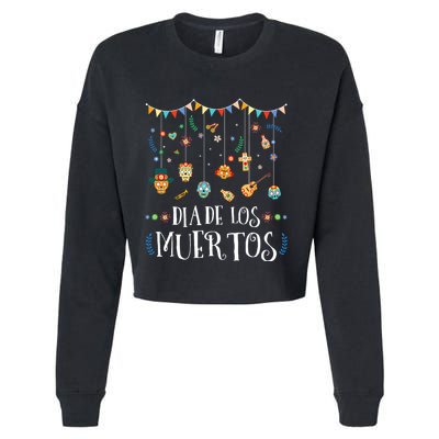 Mexican Dia De Los Muertos Day Of The Dead Vintage Design Cropped Pullover Crew