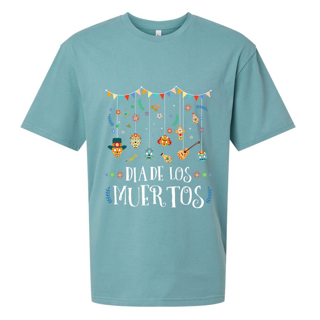 Mexican Dia De Los Muertos Day Of The Dead Vintage Design Sueded Cloud Jersey T-Shirt