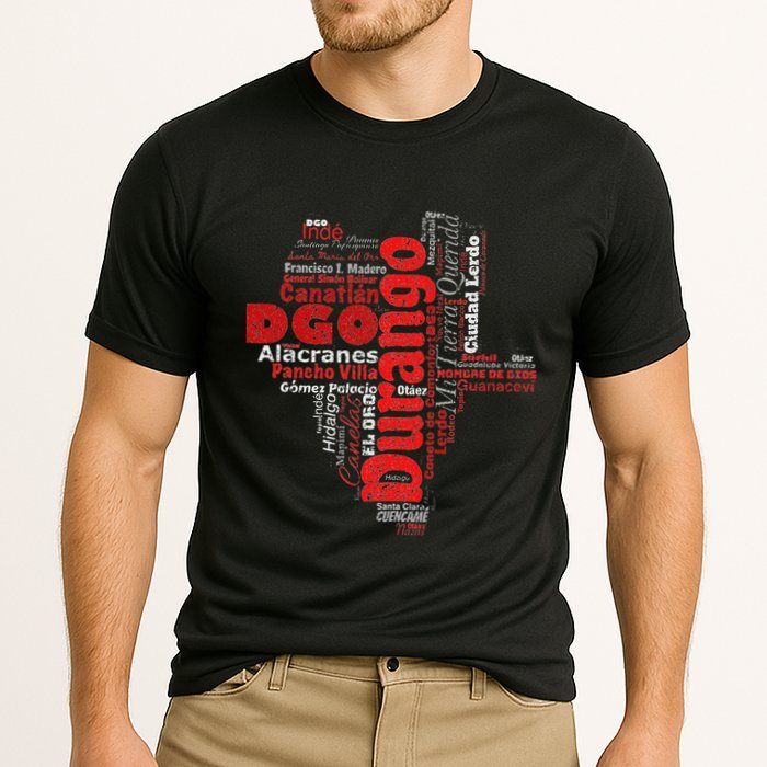 Mapa De Durango Mexico Municipios Durango Map Cooling Performance Crew T-Shirt