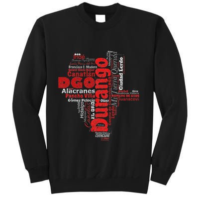 Mapa De Durango Mexico Municipios Durango Map Sweatshirt