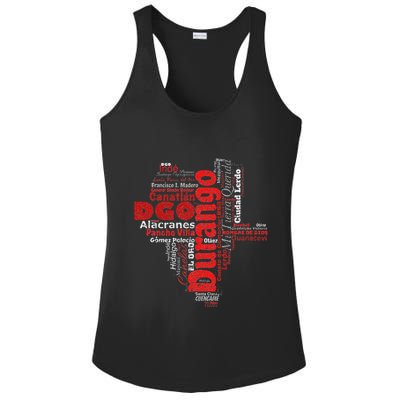 Mapa De Durango Mexico Municipios Durango Map Ladies PosiCharge Competitor Racerback Tank