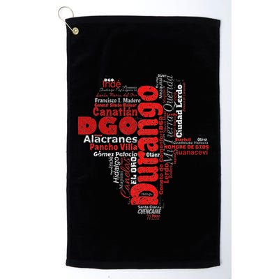 Mapa De Durango Mexico Municipios Durango Map Golf Towel