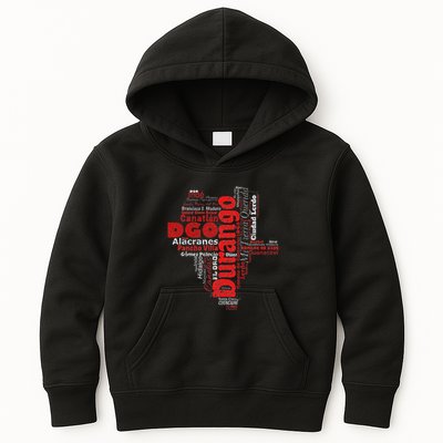 Mapa De Durango Mexico Municipios Durango Map Kids Hoodie