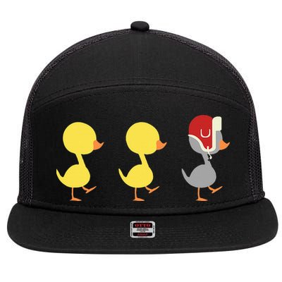 Minnesota Duck Duck Grey Duck 7 Panel Mesh Trucker Snapback Hat