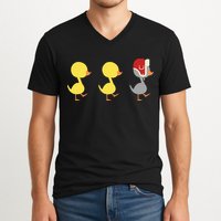 Minnesota Duck Duck Grey Duck V-Neck T-Shirt