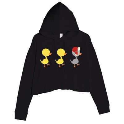 Minnesota Duck Duck Grey Duck Crop Fleece Hoodie