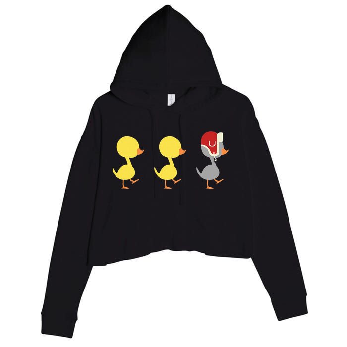 Minnesota Duck Duck Grey Duck Crop Fleece Hoodie