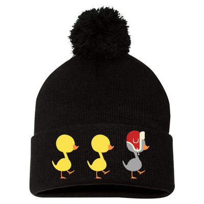 Minnesota Duck Duck Grey Duck Pom Pom 12in Knit Beanie