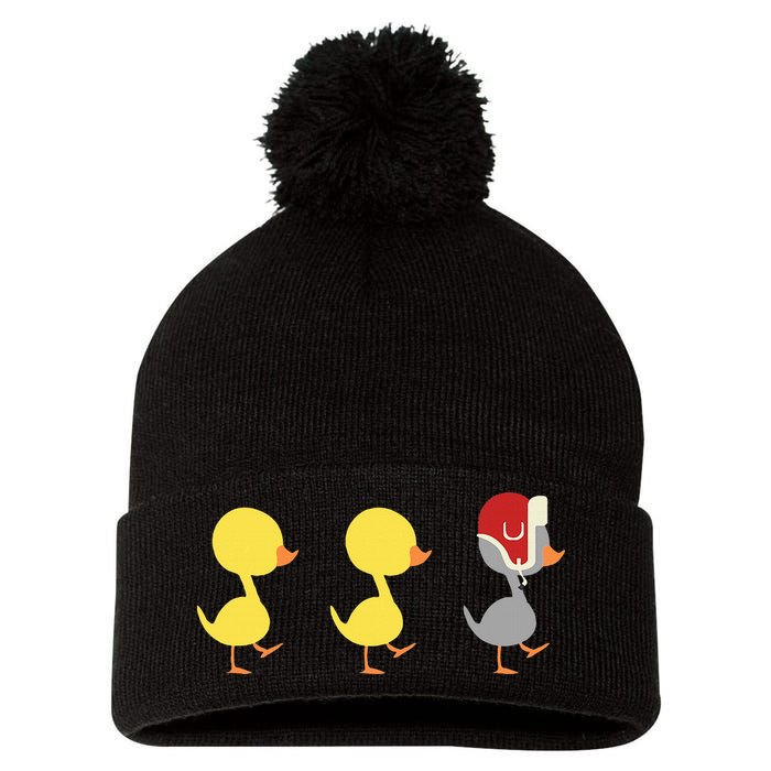 Minnesota Duck Duck Grey Duck Pom Pom 12in Knit Beanie