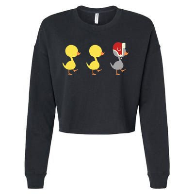 Minnesota Duck Duck Grey Duck Cropped Pullover Crew
