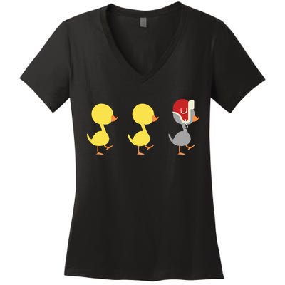 Minnesota Duck Duck Grey Duck Women's V-Neck T-Shirt