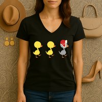 Minnesota Duck Duck Grey Duck Women's V-Neck T-Shirt