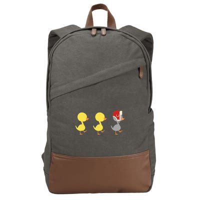 Minnesota Duck Duck Grey Duck Cotton Canvas Backpack