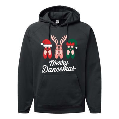 Merry Dancemas Dance Ballerina Pointe Shoe Christmas Performance Fleece Hoodie