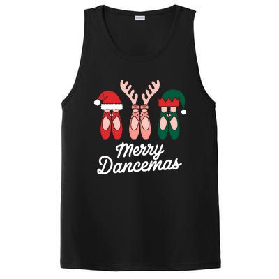 Merry Dancemas Dance Ballerina Pointe Shoe Christmas PosiCharge Competitor Tank