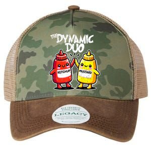 Mustard Dynamic Duo Best Friends Funny Condiment Legacy Tie Dye Trucker Hat