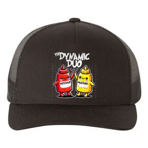 Mustard Dynamic Duo Best Friends Funny Condiment Yupoong Adult 5-Panel Trucker Hat