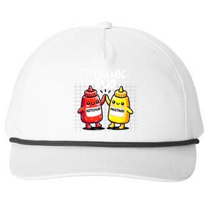 Mustard Dynamic Duo Best Friends Funny Condiment Snapback Five-Panel Rope Hat