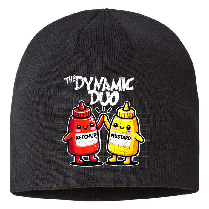 Mustard Dynamic Duo Best Friends Funny Condiment Sustainable Beanie