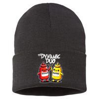 Mustard Dynamic Duo Best Friends Funny Condiment Sustainable Knit Beanie