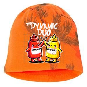 Mustard Dynamic Duo Best Friends Funny Condiment Kati - Camo Knit Beanie