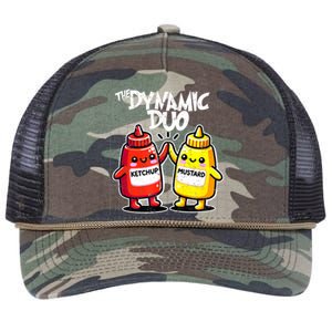 Mustard Dynamic Duo Best Friends Funny Condiment Retro Rope Trucker Hat Cap