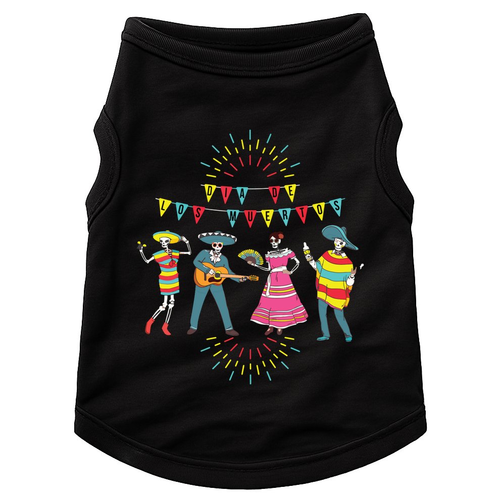 Mariachi Dia De Los Muertos Doggie Tank