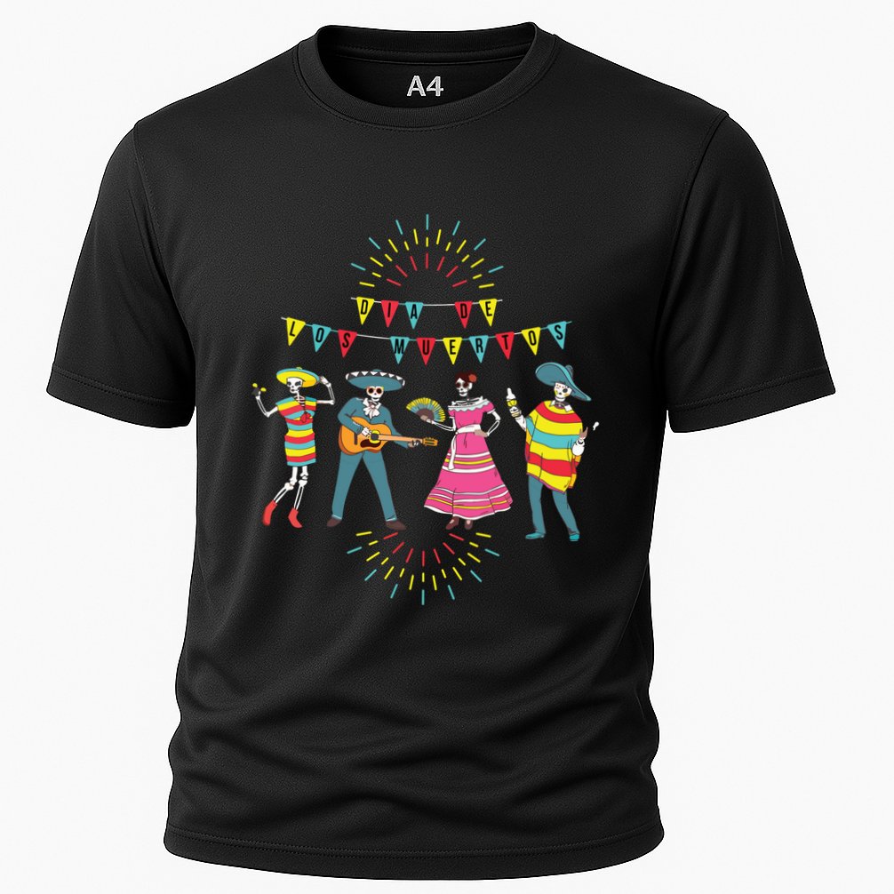 Mariachi Dia De Los Muertos Cooling Performance Crew T-Shirt