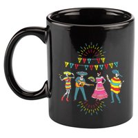 Mariachi Dia De Los Muertos 11oz C Handle Ceramic Mug