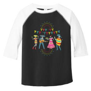 Mariachi Dia De Los Muertos Toddler Fine Jersey T-Shirt