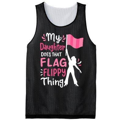 My Daughter Does Color Guard Mom Dad Parents Mesh Reversible Basketball Jersey Tank